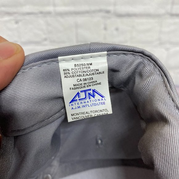 Vintage Hat Cap Snapback Gray Navy Blue Bill JKJ Trucking Rope Embroidered Logo - Picture 8 of 10